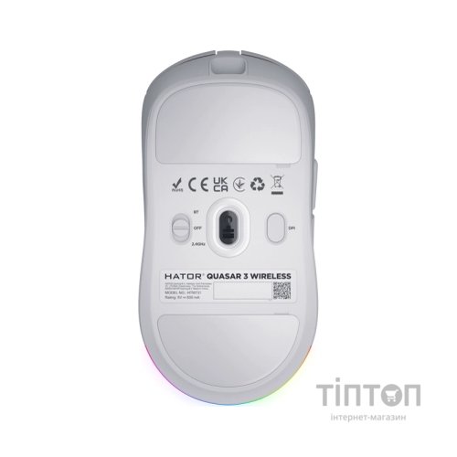 Мишка Hator Quasar 3 Wireless White (HTM731)