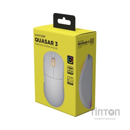 Мишка Hator Quasar 3 Wireless White (HTM731)