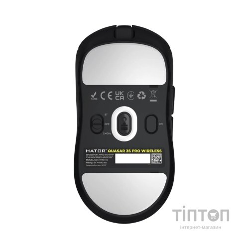 Мишка Hator Quasar 3S Pro Wireless Black (HTM745)