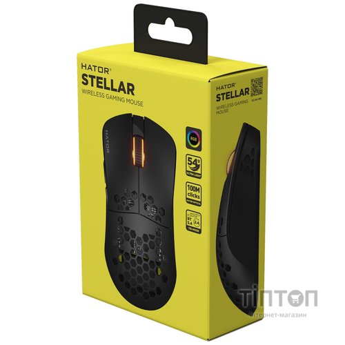 Мишка Hator Stellar Wireless/Bluetooth/USB Black (HTM650)