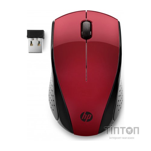 Мишка HP 220 Red (7KX10AA)