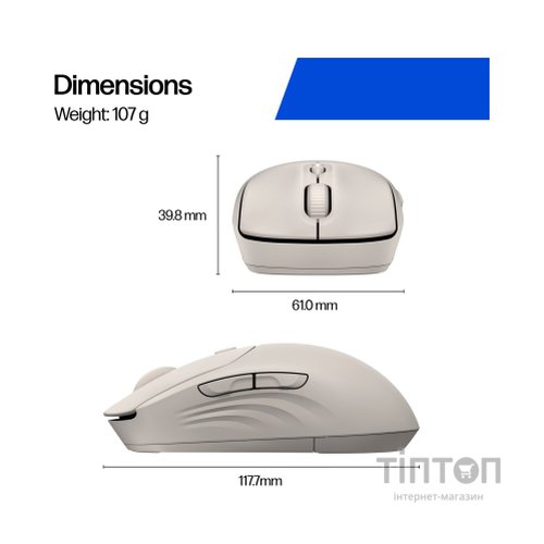 Мишка HP 400 Quiet Wireless/Bluetooth Maple (AZ7B6AA)
