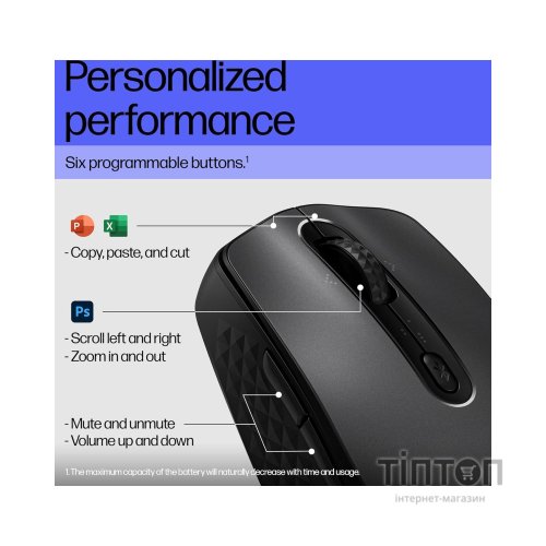 Мишка HP 690 Rechargeable Bluetooth Black (7M1D4AA)