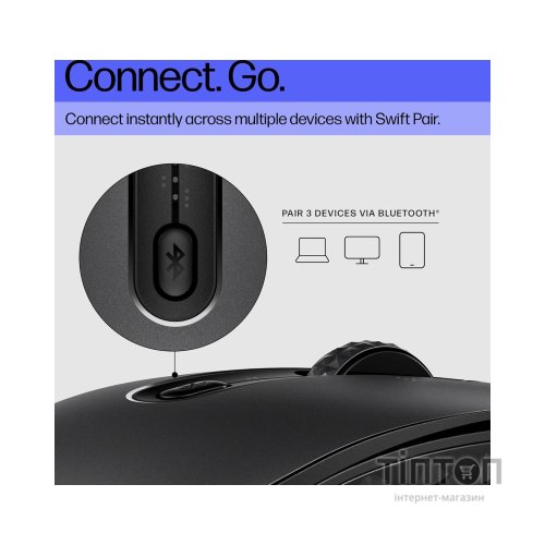Мишка HP 690 Rechargeable Bluetooth Black (7M1D4AA)