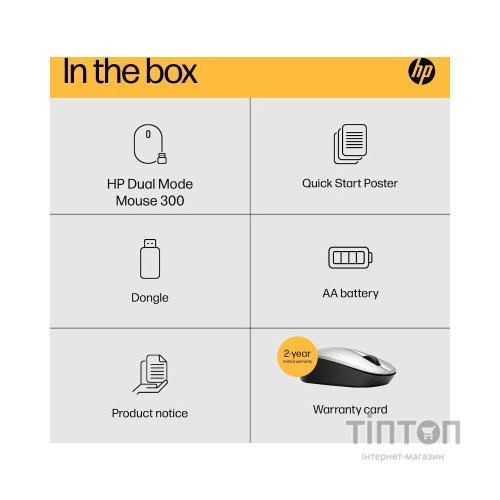 Мишка HP Dual Mode Bluetooth/Wireless Silver (6CR72AA)