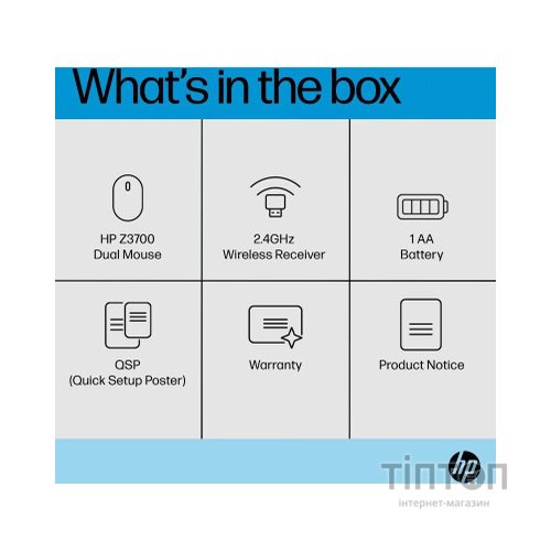 Мишка HP Z3700 Dual Wireless/Bluetooth Silver (758A9AA)