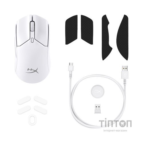 Мишка HyperX Pulsefire Haste 2 Mini Wireless White (7D389AA)