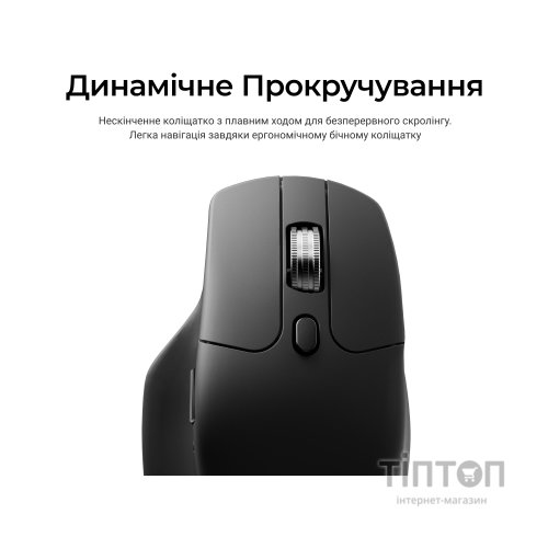 Мишка Keychron M6S Wireless/Bluetooth/USB Black (M6S-A72)