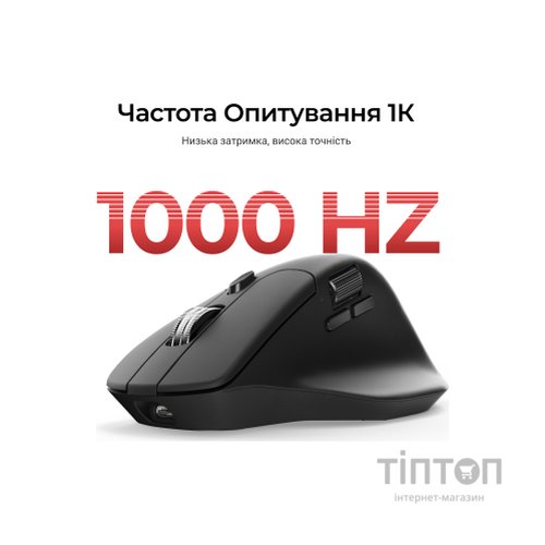 Мишка Keychron M6S Wireless/Bluetooth/USB Black (M6S-A72)