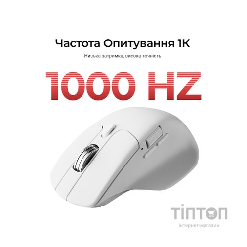 Мишка Keychron M6S Wireless/Bluetooth/USB White (M6S-B72)