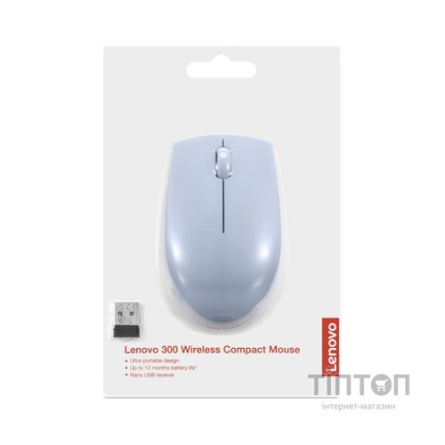 Мишка Lenovo 300 Wireless Frost Blue (GY51L15679)