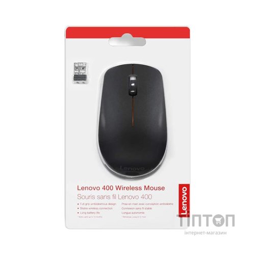 Мишка Lenovo 400 Wireless Black (GY50R91293)