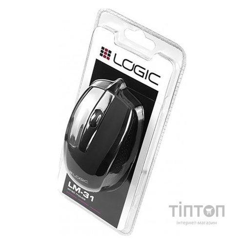 Мишка LogicConcept LM-31, бездротова, 1200dpi, 3кн., USB, чорна (M-LC-LM31W-BK)