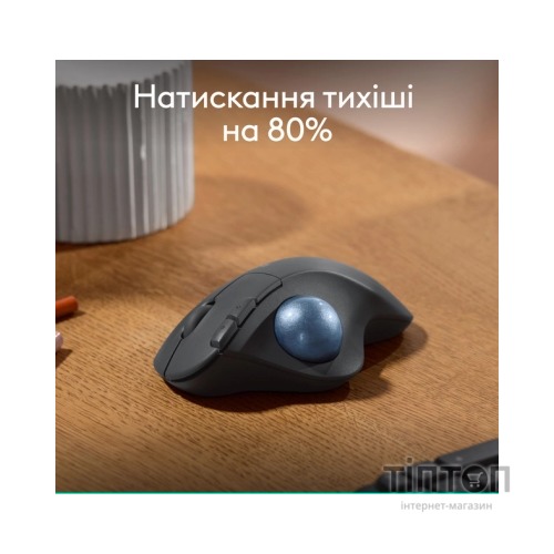 Мишка Logitech Ergo M575S Wireless Trackball Graphite (910-007029)