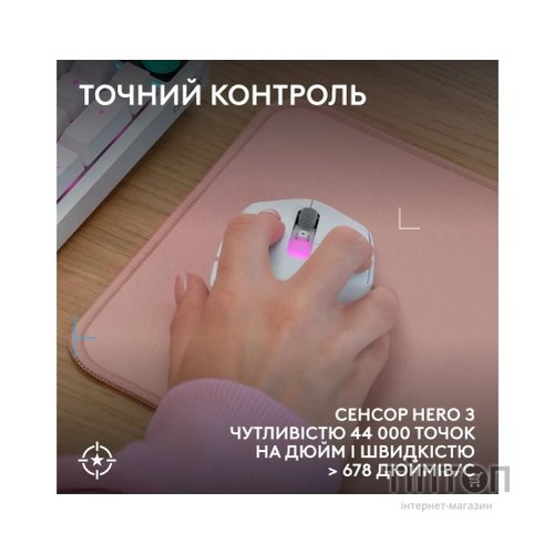 Мишка Logitech G305 X Superlight Wireless White (910-007747)