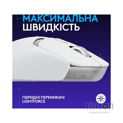 Мишка Logitech G309 Lightspeed Wireless/Bluetooth White (910-007207)
