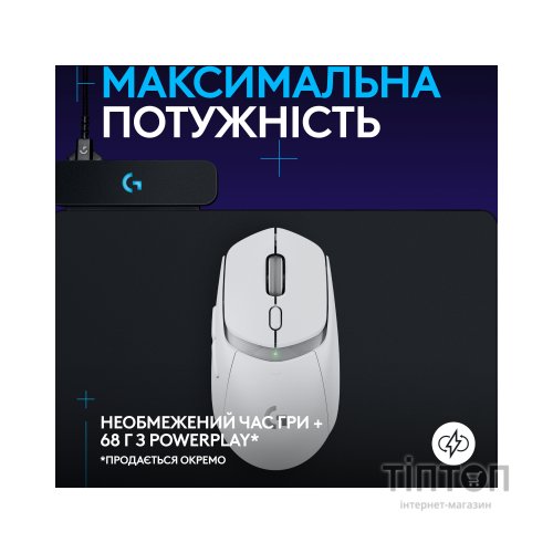 Мишка Logitech G309 Lightspeed Wireless/Bluetooth White (910-007207)