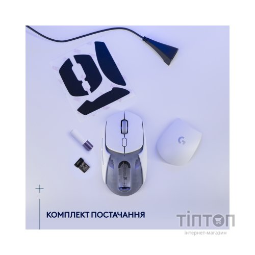 Мишка Logitech G309 Lightspeed Wireless/Bluetooth White (910-007207)