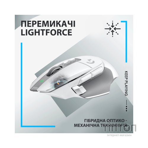Мишка Logitech G502 X Lightspeed Wireless White (910-006189)