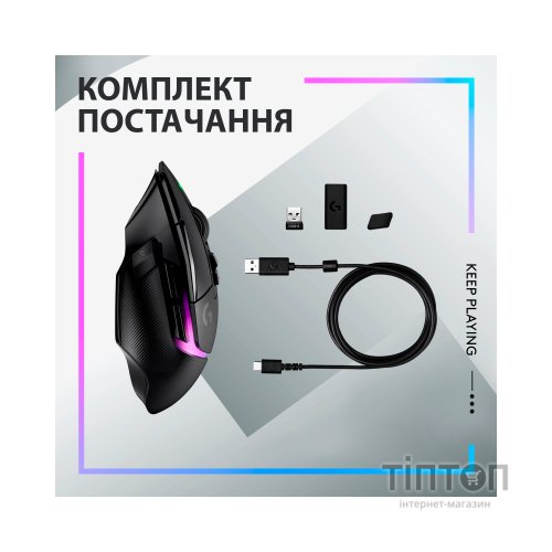 Мишка Logitech G502 X Plus Wireless Black (910-006162)