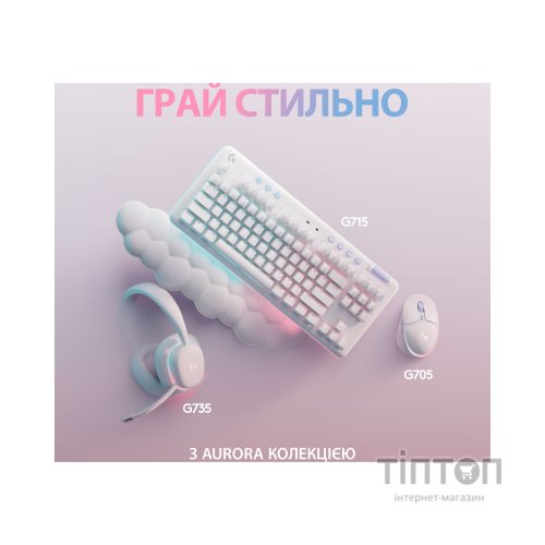 Мишка Logitech G705 Gaming Wireless/Bluetooth White (910-006367)