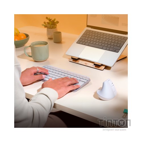 Мишка Logitech Lift for Mac Vertical Ergonomic Mouse Off White (910-006477)