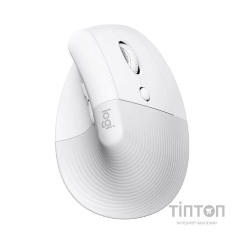 Мишка Logitech Lift for Mac Vertical Ergonomic Mouse Off White (910-006477)
