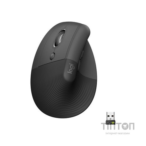Мишка Logitech Lift Left Vertical Ergonomic Wireless/Bluetooth Graphite (910-006474)