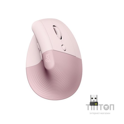 Мишка Logitech Lift Vertical Ergonomic Wireless/Bluetooth Rose (910-006478)