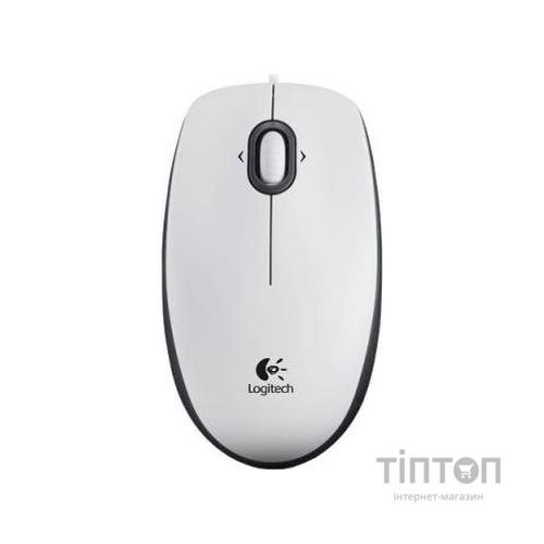 Мишка Logitech M100 біла, USB