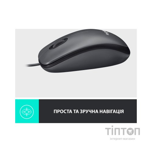 Мишка Logitech M100 USB Black (910-006652)