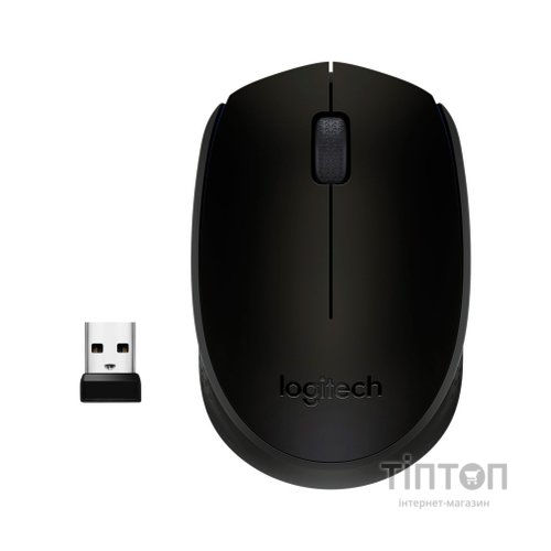 Мишка Logitech M170 чорна, безпровідна, USB