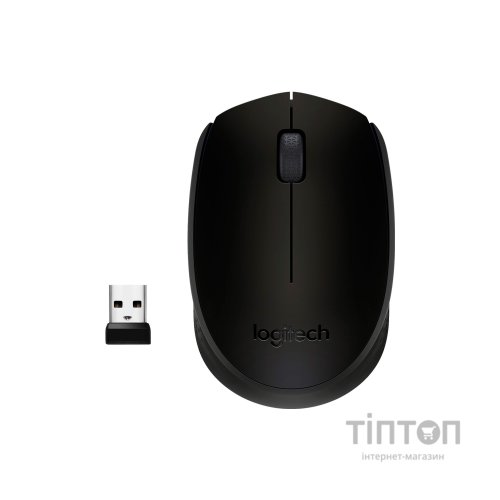 Мишка Logitech M171 чорна, безпровідна, USB