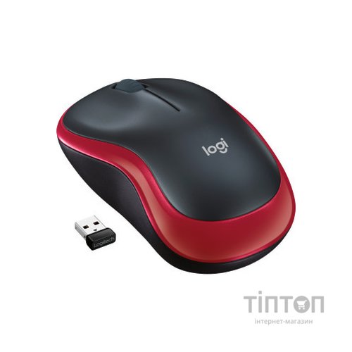 Мишка Logitech M185 чорно-червона, безпровідна, USB