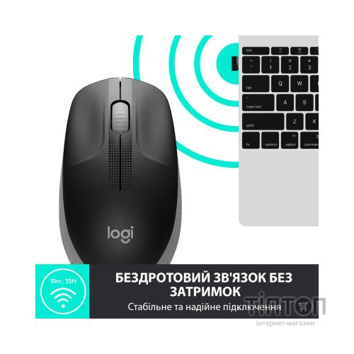 Мишка Logitech M190 Mid Grey (910-005906)