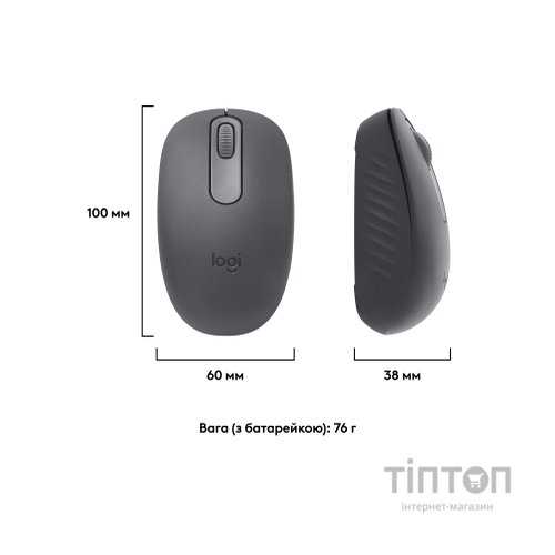 Мишка Logitech M196 Bluetooth Graphite (910-007459)