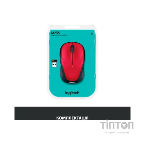 Мишка Logitech M235 червона