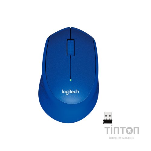Мишка Logitech M330 Silent plus синя, безпровідна, USB