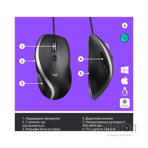 Мишка Logitech M500s Advanced (910-005784)