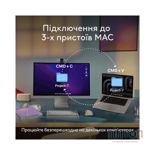 Мишка Logitech MX Anywhere 3S для MAC Wireless Pale Grey (910-006946)