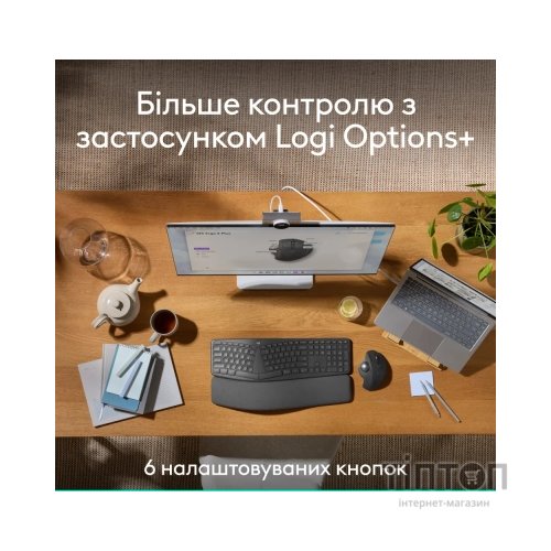 Мишка Logitech MX Ergo S Bluetooth Graphite (910-007260)