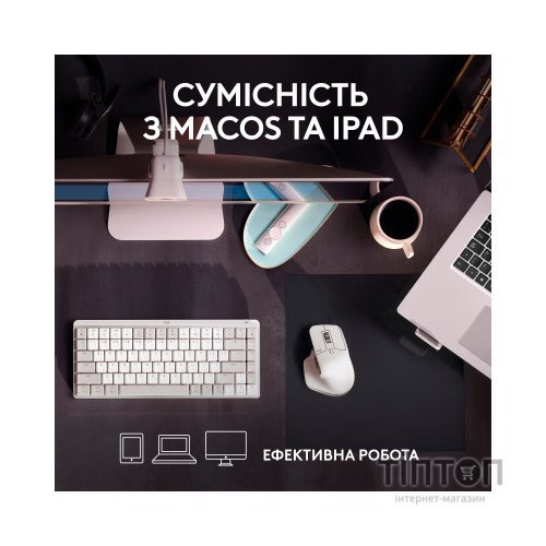 Мишка Logitech MX Master 3S For Mac Performance Wireless Pale Grey (910-006572)