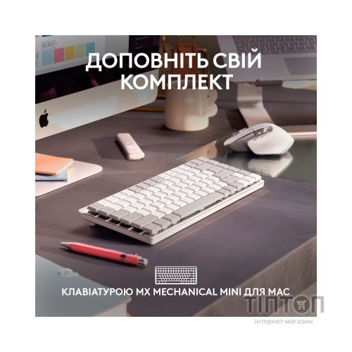 Мишка Logitech MX Master 3S For Mac Performance Wireless Pale Grey (910-006572)