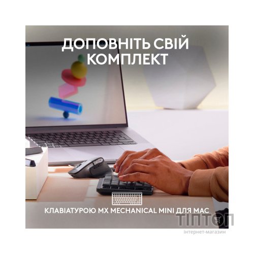 Мишка Logitech MX Master 3S For Mac Performance Wireless Space Grey (910-006571)