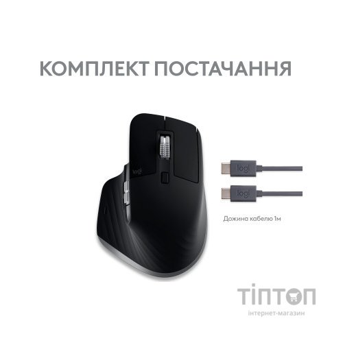 Мишка Logitech MX Master 3S For Mac Performance Wireless Space Grey (910-006571)