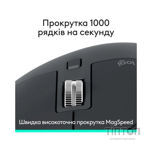 Мишка Logitech MX Master 3S Performance Bluetooth Graphite (910-007501)