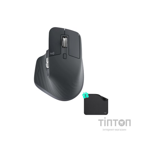 Мишка Logitech MX Master 3S Performance for Business Wireless/Bluetooth + Mouse Pad Studio Series Graphite (MX910-006582)