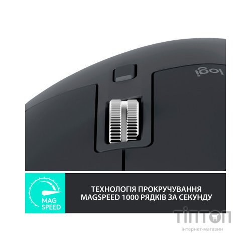 Мишка Logitech MX Master 3S Performance Wireless Mouse Bluetooth Graphite (910-006559)