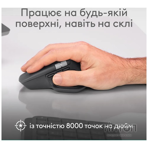 Мишка Logitech MX Master 4 for Business Wireless/Bluetooth Graphite (910-007617)