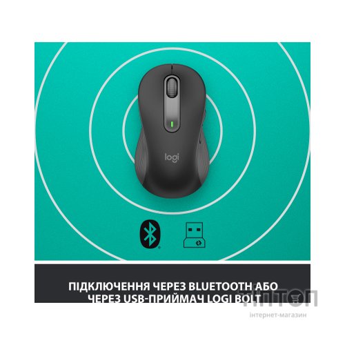Мишка Logitech Signature M650 L Wireless LEFT Graphite (910-006239)